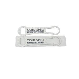 Cold Spell Intense Mint Whiskey Lot Of 2 Bottle Openers Graphic Logo Branded